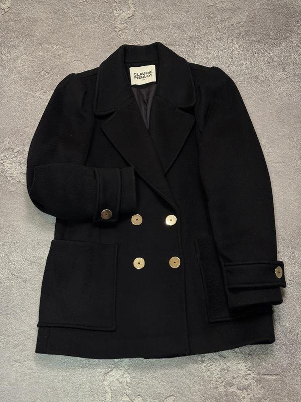 Donna Claudie Pierlot Cappotto Nero Lana S