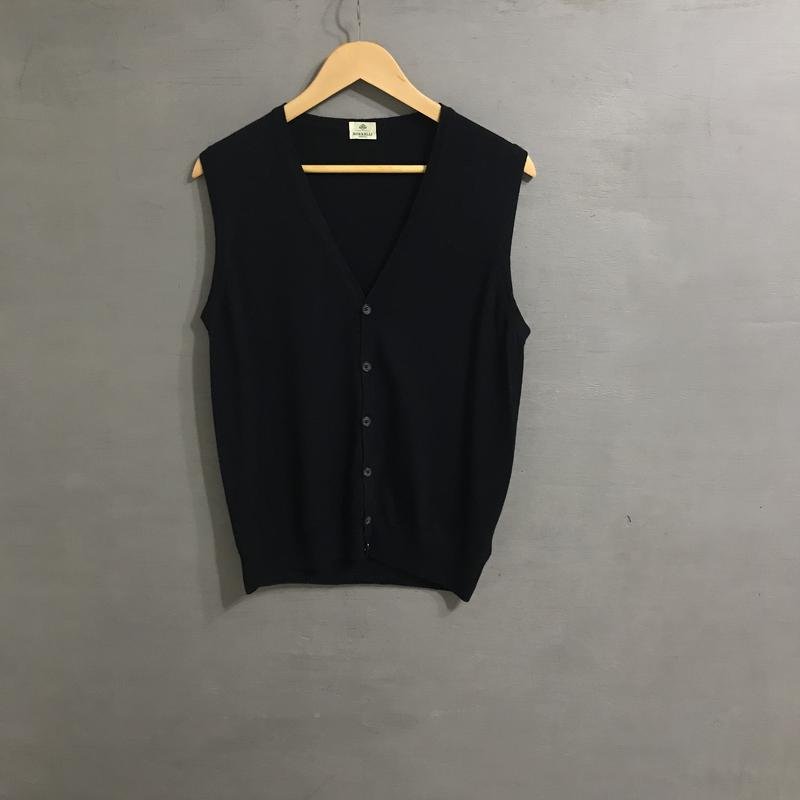 Uomo Luigi Borrelli Gilet Blu Navy Lana M