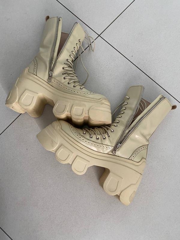 Donna Simone Rocha Stivali Beige Pelle 38