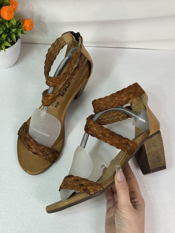 Women Lider Heels Brown Leather 39