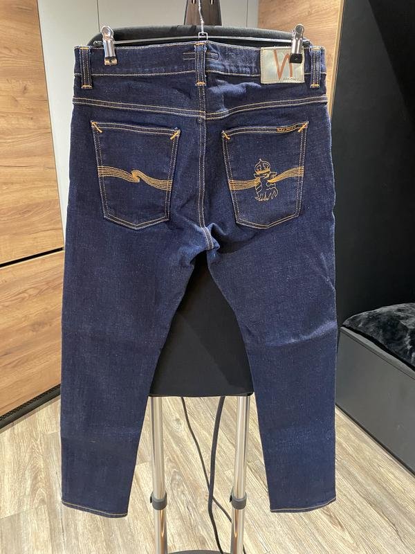 Мужской Nudie Jeans Джинсы Синий Джинс 34