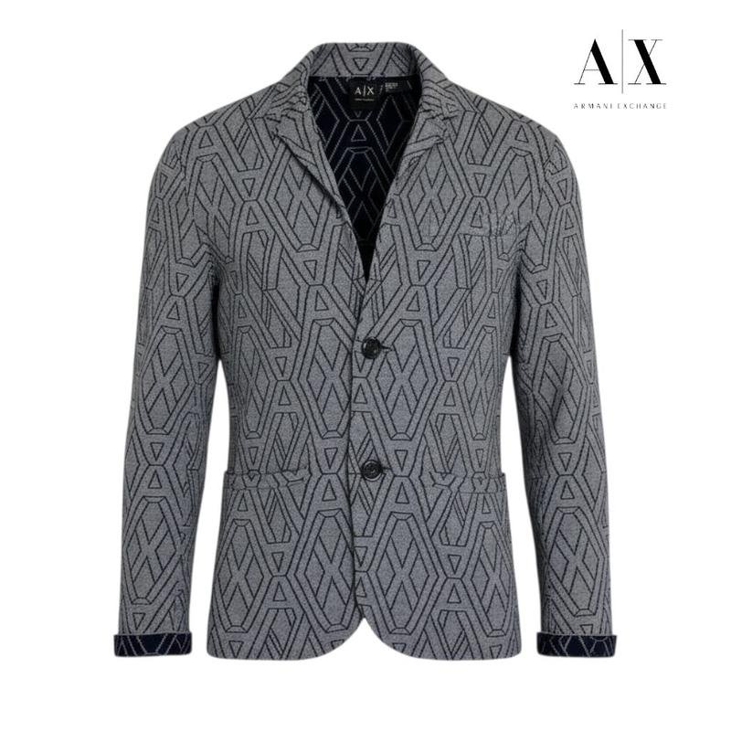 Мужской Armani Exchange Свитер Серый Коттон S