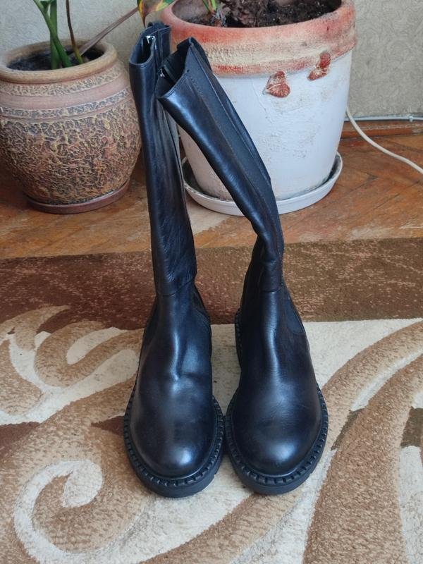 Women Marco Tozzi Boots Black Leather 37