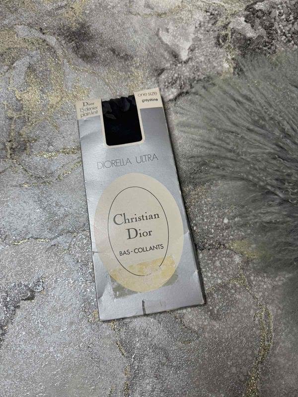 Women Christian Dior Stockings Graphite Nylon M