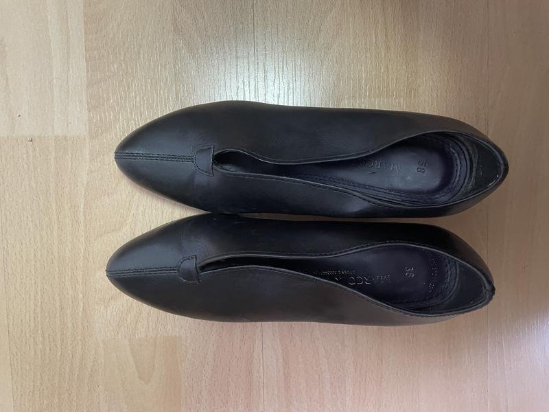 Women Marco Tozzi Heels Black Leather 38