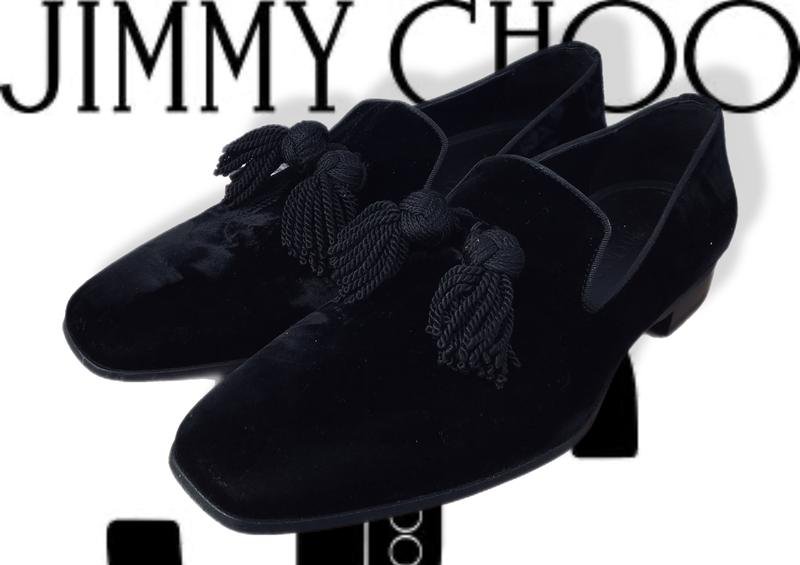 Мужской Jimmy Choo Туфли Чёрный Замша 43
