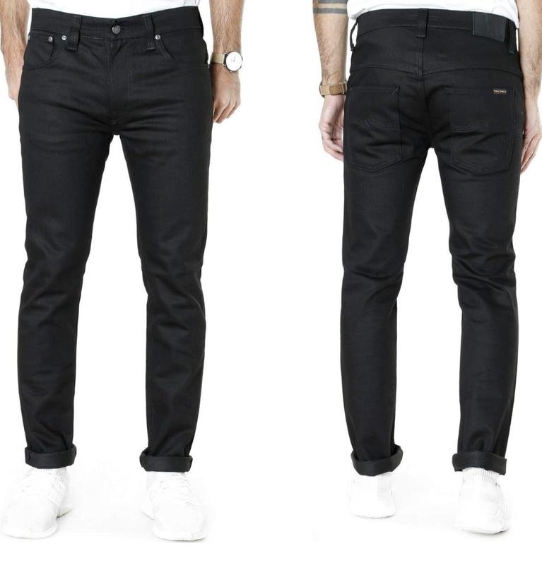 Мужской Nudie Jeans Джинсы Чёрный Джинс 29