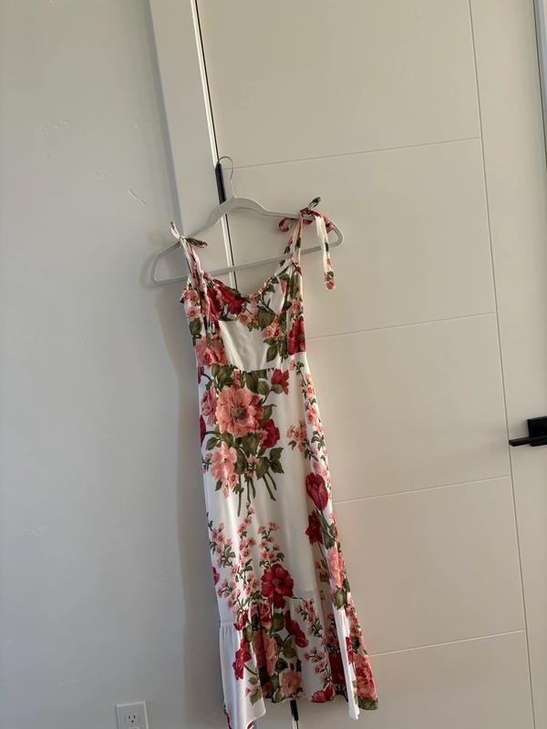 Femme Reformation Robe Blanche Viscose 38