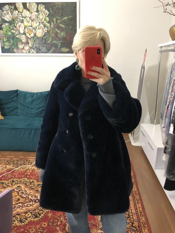 Женская Marc Jacobs Шуба Синяя S