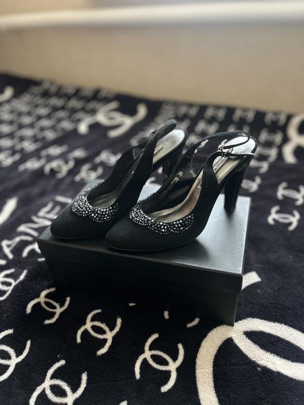 Women Maria Moro Heels Black Suede 38
