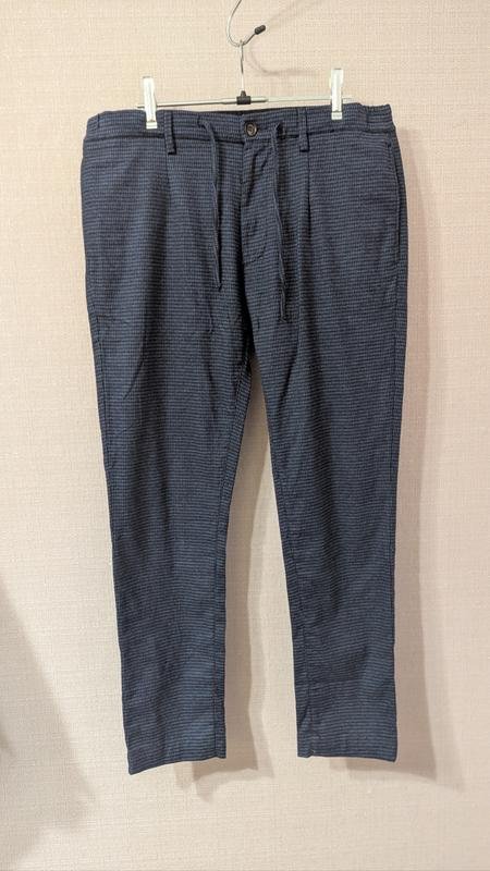 Uomo Navyboot Pantaloni Neri Cotone L