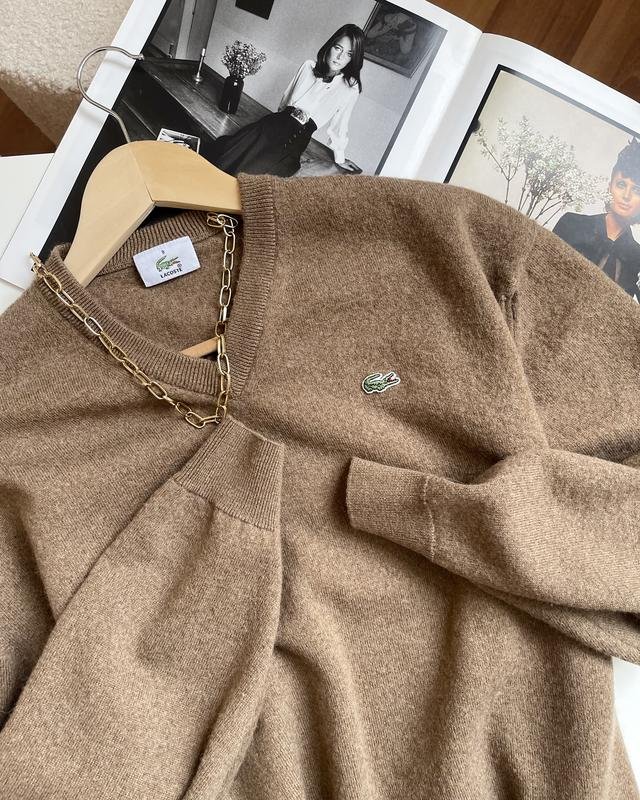 Women Lacoste Sweater Brown L