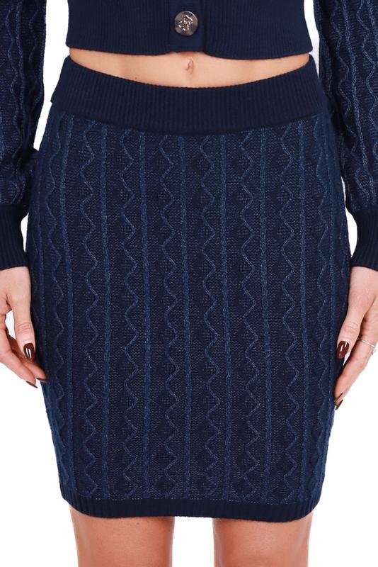 Женская GUESS Юбка Тёмно-синий Вискоза M