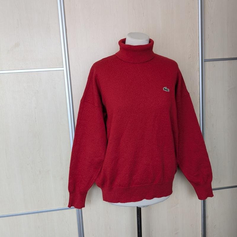 Women Lacoste Turtleneck Red
