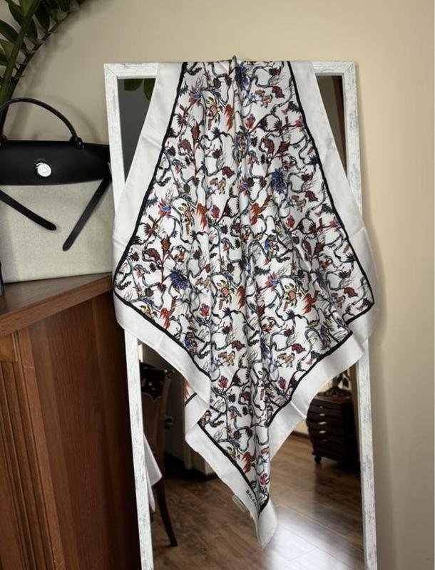 Balenciaga Scarf White Silk