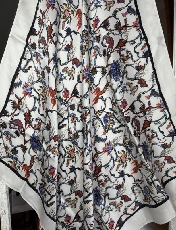 Balenciaga Scarf White Silk