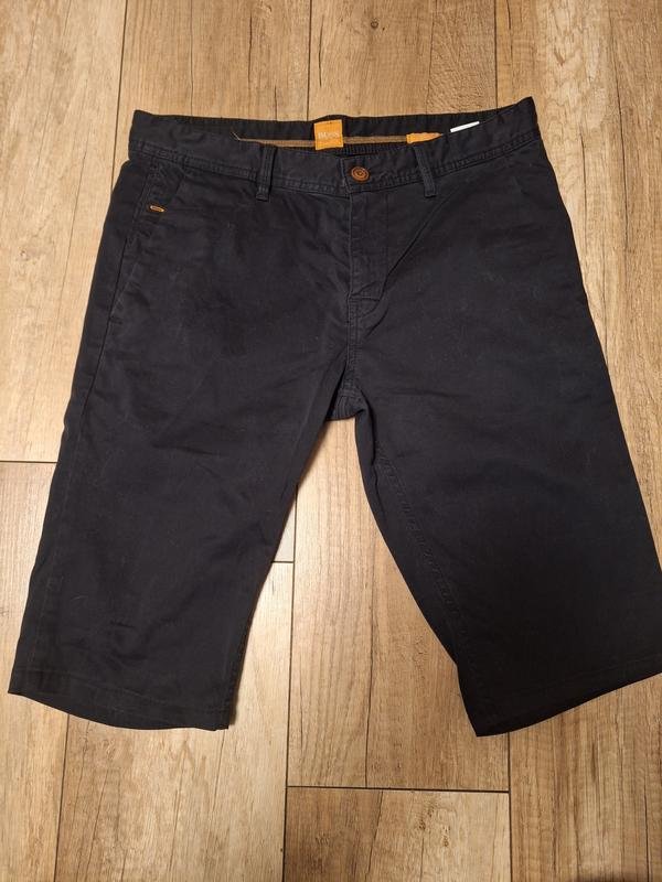 Мужские BOSS Orange Шорты Чёрный Хлопок 32