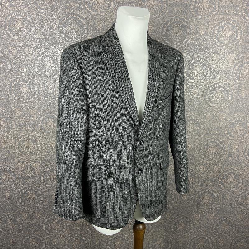 Мужской Marks & Spencer Пиджак Серый Шерсть L