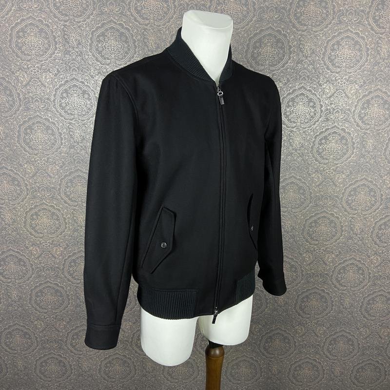 Herren Jigsaw Jacke Schwarz Baumwolle M