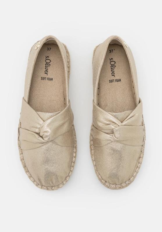 Women s.Oliver Espadrilles Gold Textile 42