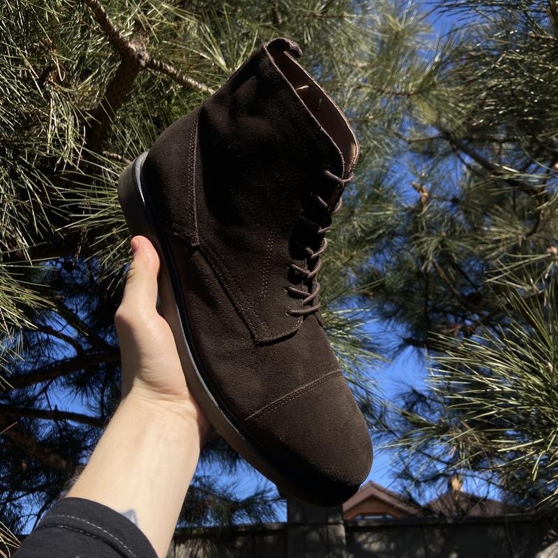 Men Hudson Boots Brown Suede 43