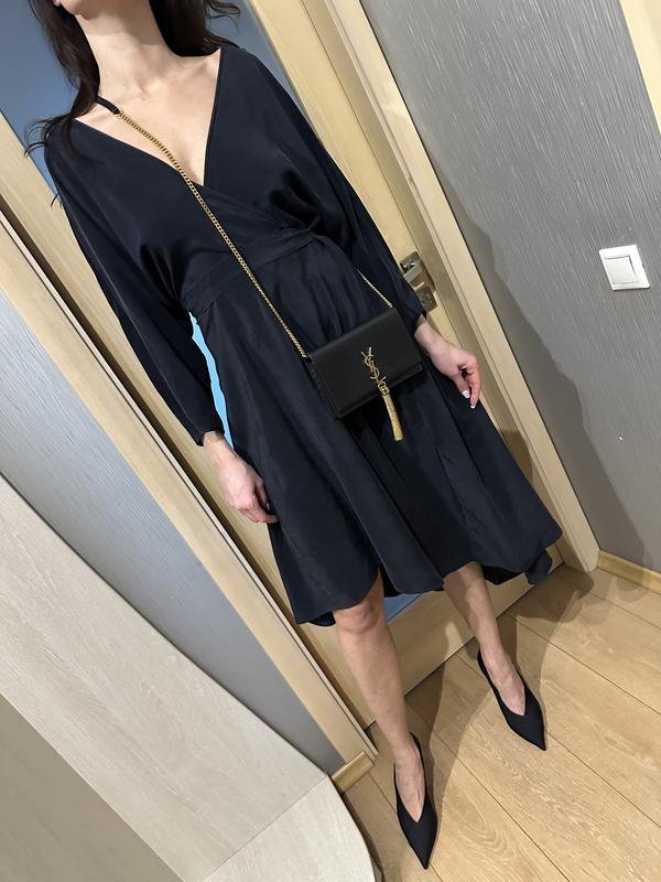 Women Diane Von Furstenberg Dress Navy Silk 38