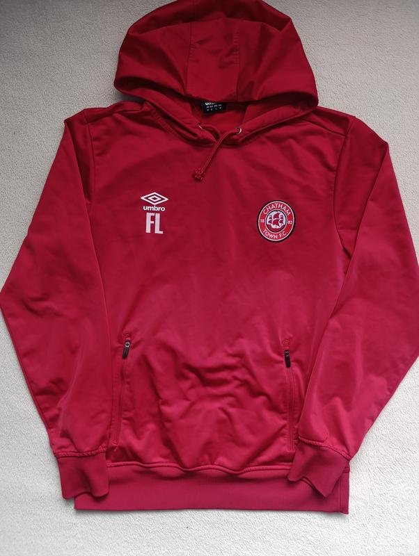 Herren UMBRO Hoodie Rot Polyester M