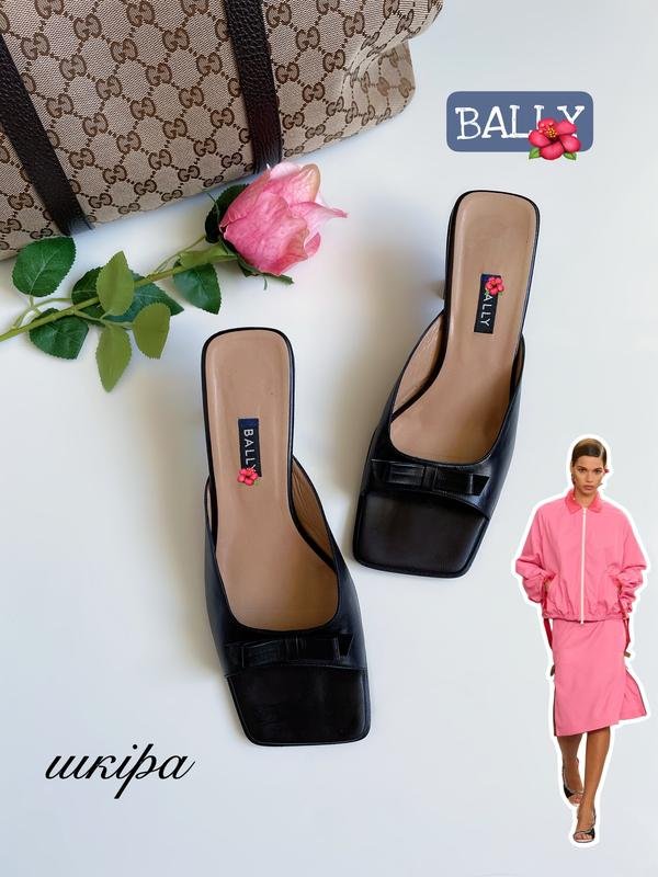 Women Bally Mules Black 38 1/2