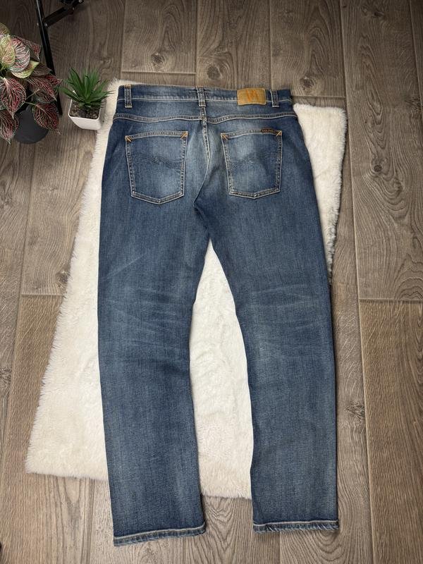 Мужской Nudie Jeans Джинсы Тёмно-синий Джинс 32