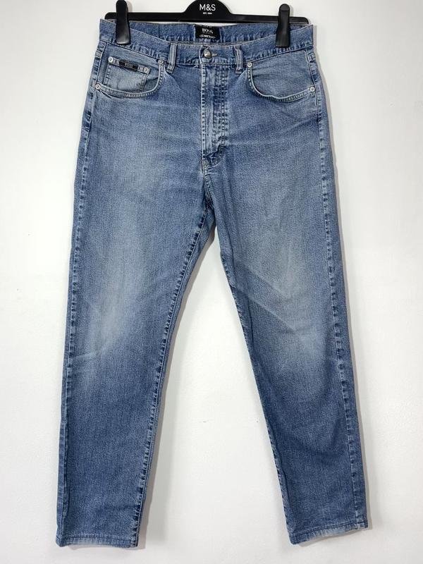 Мужские Hugo Boss Джинсы Голубые Джинс XL