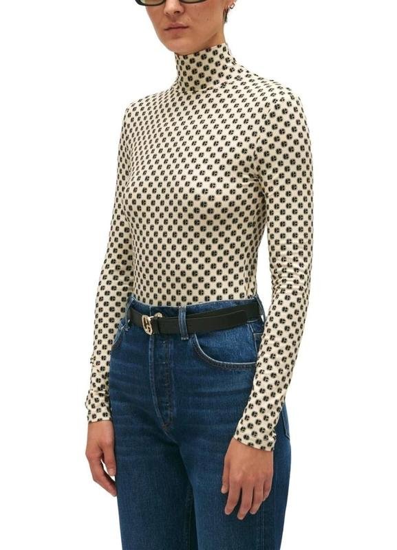 Women Claudie Pierlot Turtleneck White Viscose S-M