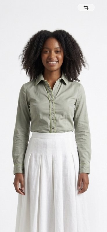 Women Diane Von Furstenberg Shirt Grey Nylon 36