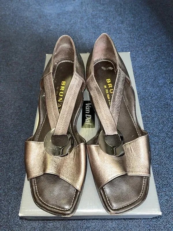 Femme Brunate Talons Argent Cuir 37