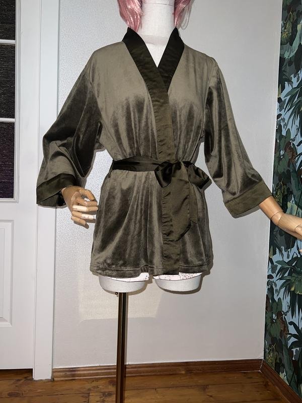 Women Etam Robe Olive Velvet