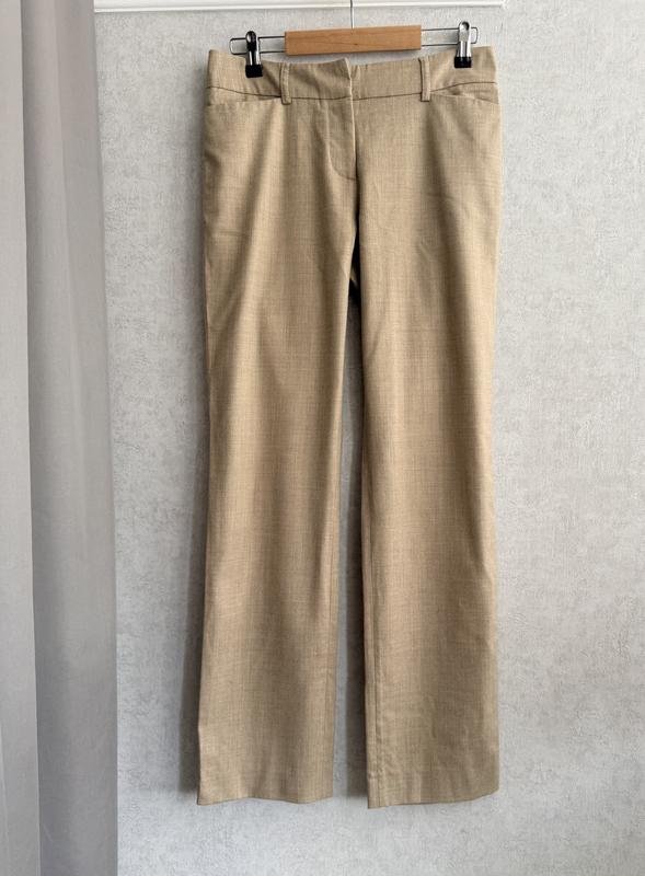 Женские Piazza Sempione Брюки Бежевый Шерсть S