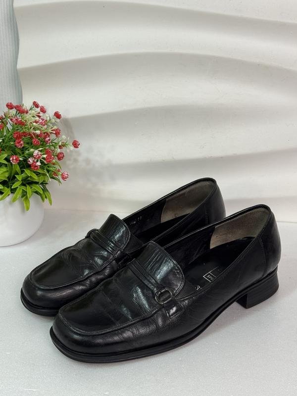 Damen Gabor Slipper Schwarz Leder 36.5