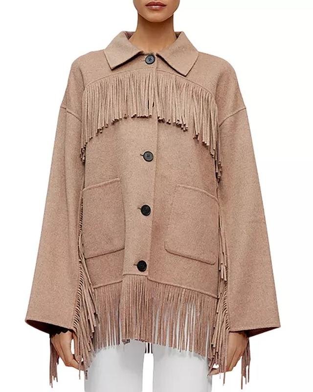 Женское Maje Пальто Бежевое 0