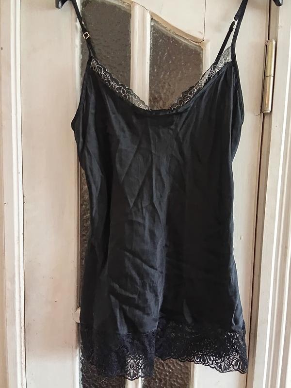 Women Intimissimi Nightgown Black Silk