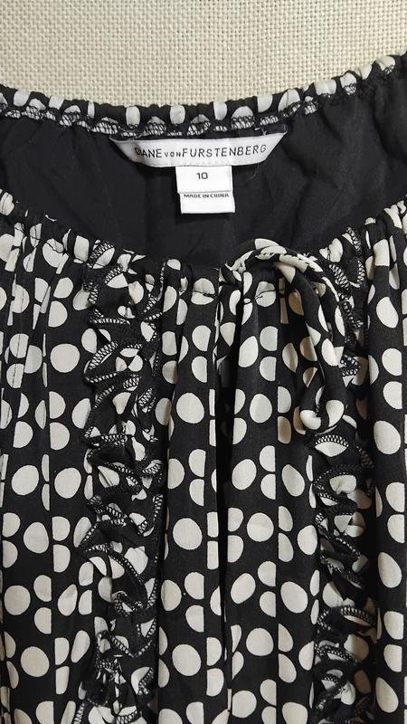 Женский Diane Von Furstenberg Платье Чёрный Шёлк M