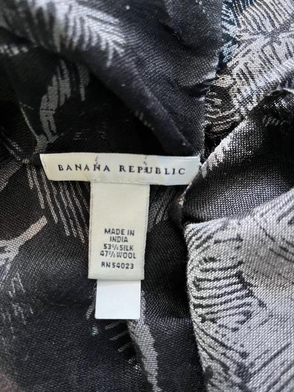 Femme Banana Republic Écharpe Noire Laine