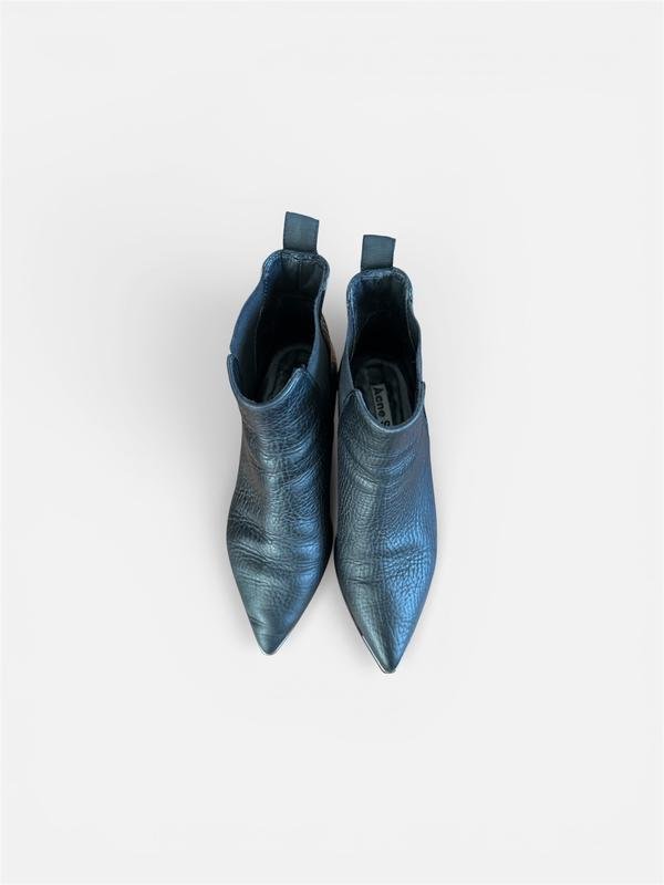 Femme Acne Studios Bottines Noir Cuir 36.5