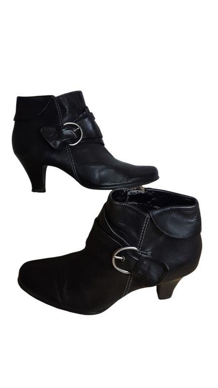 Women Marco Tozzi Boots Black Leather 38