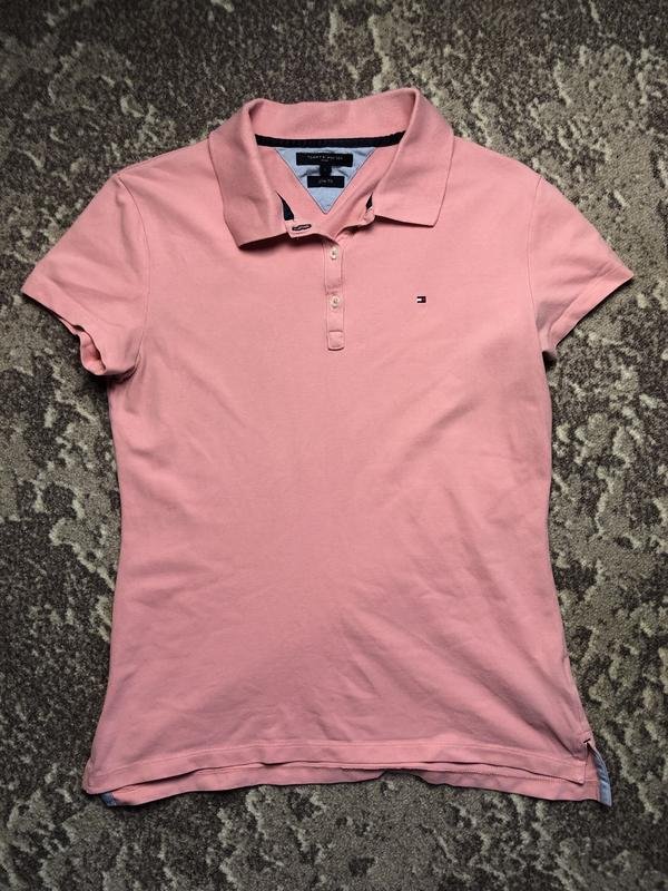 Women Tommy Hilfiger Polo Pink L