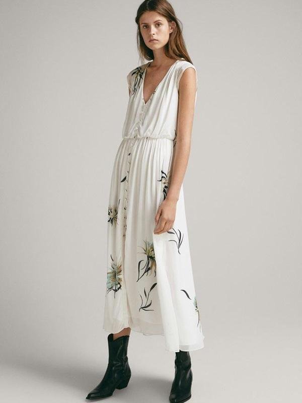 Women Massimo Dutti Dress White S