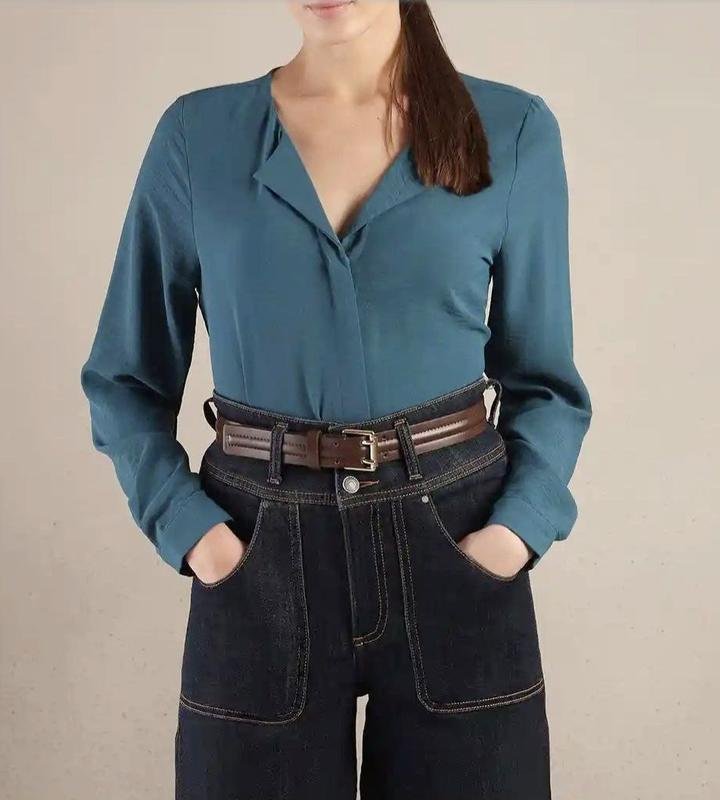 Women Selected Femme Blouse Green 36