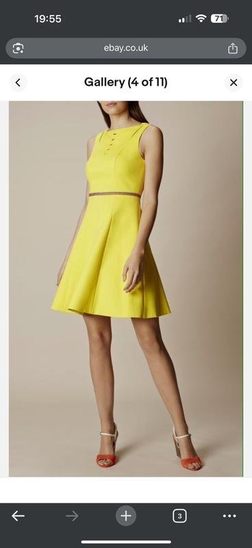 Women Karen Millen Dress Yellow