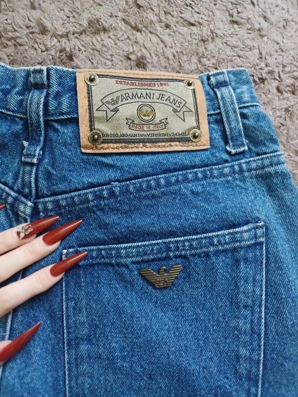 Women Armani Jeans Mom Jeans Blue