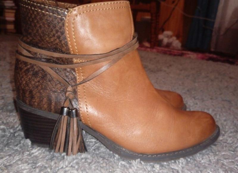 Women Marco Tozzi Boots Brown Leather 38