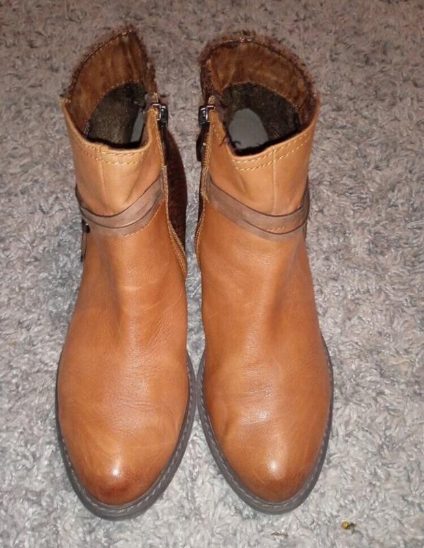 Women Marco Tozzi Boots Brown Leather 38