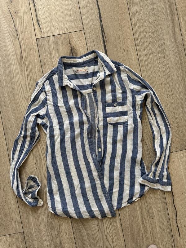 Donna Scotch&Soda Camicia Blu Navy Lino S